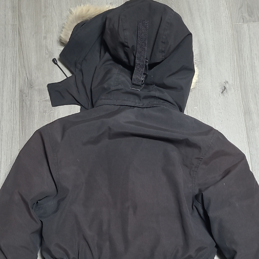 Canada Goose Black Parka with Fur Trim - Picture 9 of 16